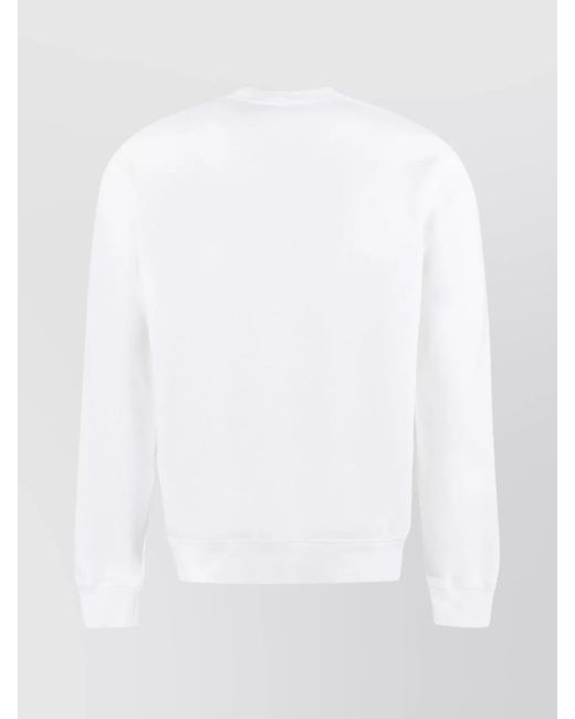 DSquared² White Cotton Crew-Neck Sweatshirt for men
