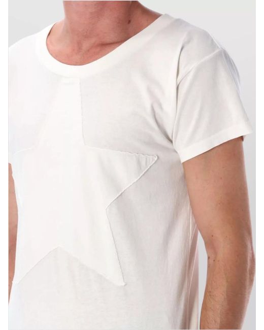 MM6 by Maison Margiela White Cotton T-Shirt for men