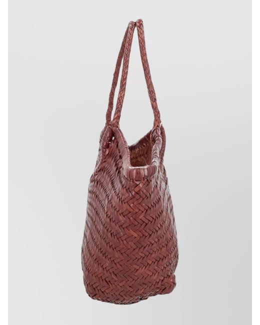 Dragon Diffusion Pink Nantucket Big Leather Shoulder Bag