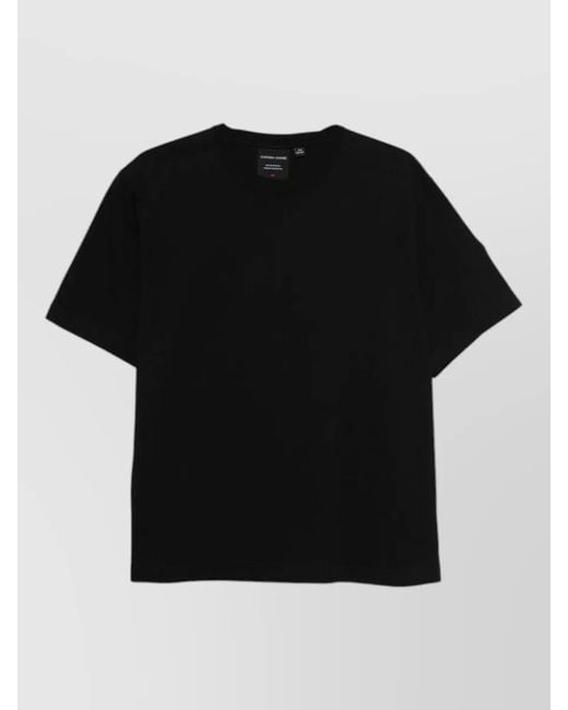 Canada Goose Black Cotton Logo T Shirt Round Neck for men
