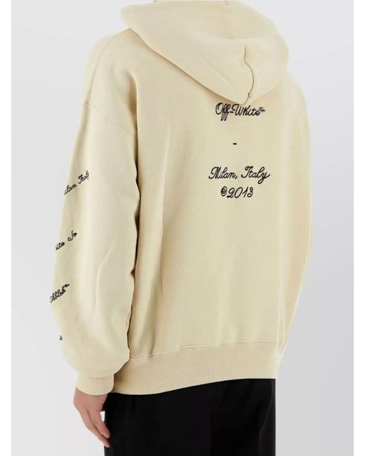 Off-White c/o Virgil Abloh Natural Cotton Sweatshirt for men