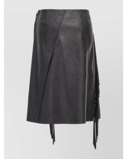 Stella McCartney Gray Fringed Skirt