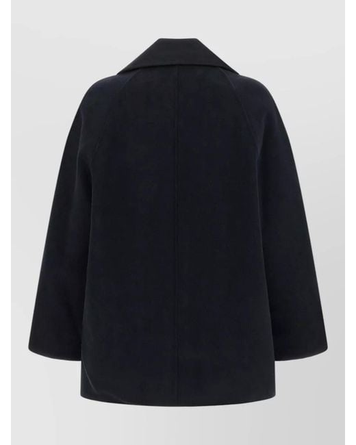 Loulou de Saison Blue Neil Mid Length Relaxed Collar Jacket