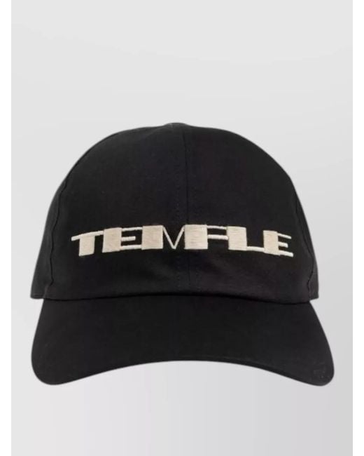 Rick Owens Black Gilligan Hat Drkshdw Curved Brim Edition