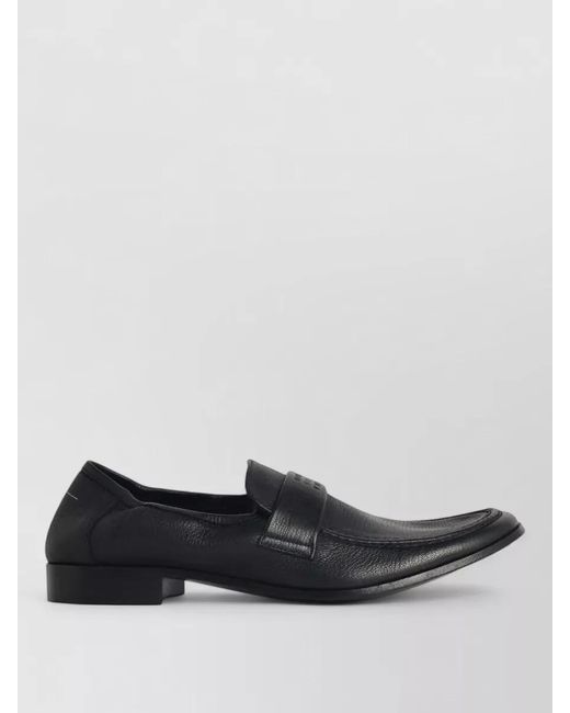 MM6 by Maison Margiela Multicolor Swing Toe Leather Loafers Textured Finish for men