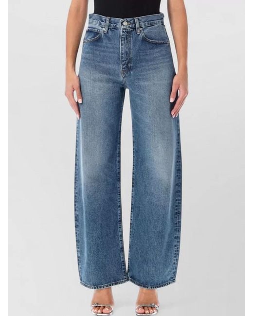 FRAME Blue Denim The Bow Jeans