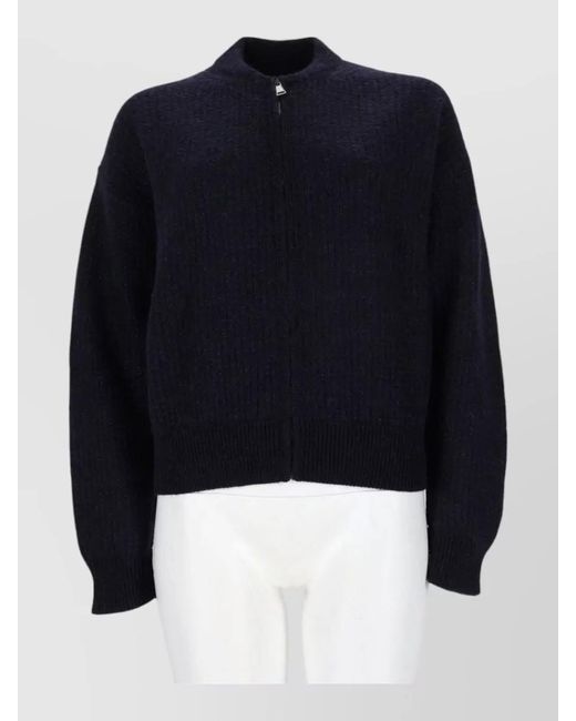 Fabiana Filippi Blue Cashmere Fitted Jacket