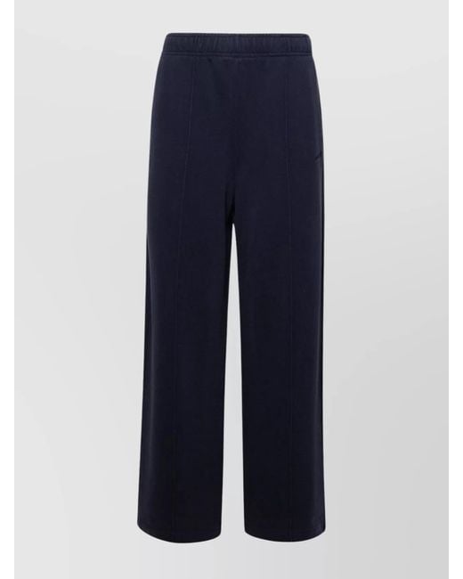Ambush Blue Cotton Pleated Joggers