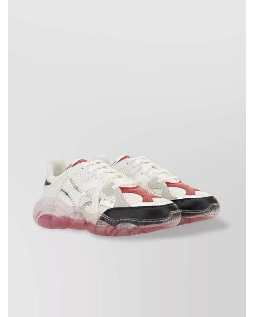 Moschino Pink Low-Top Sneakers