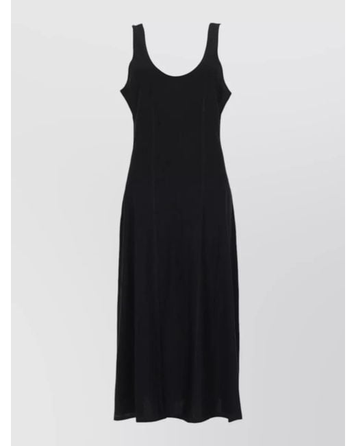 Our Legacy Black Scoop Neck Sleeveless Maxi Dress Soft Fabric