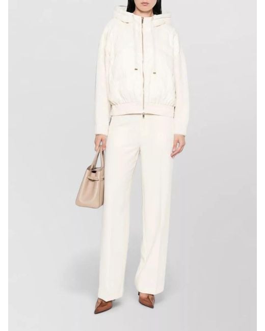 Twinset Natural Silk Bomber Jacket