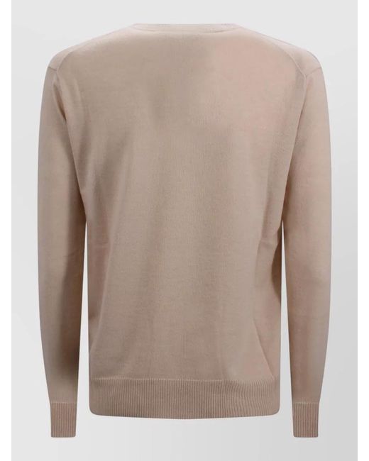 Weekend by Maxmara Natural Cashmere Wool V Neck Regular Sweater
