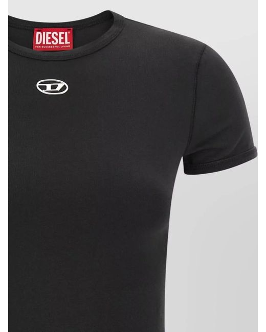 DIESEL Black Cotton Jersey T-Shirt