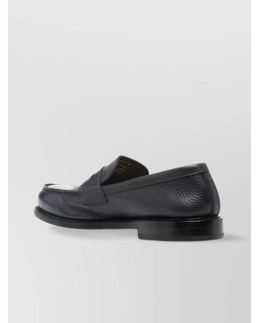 Premiata Gray Leather Loafers for men