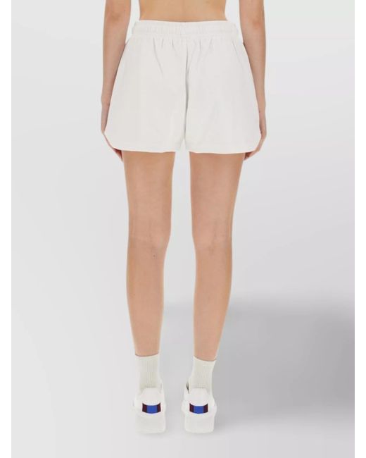 Stella McCartney White Cotton Regular-Fit Knee-Length Shorts