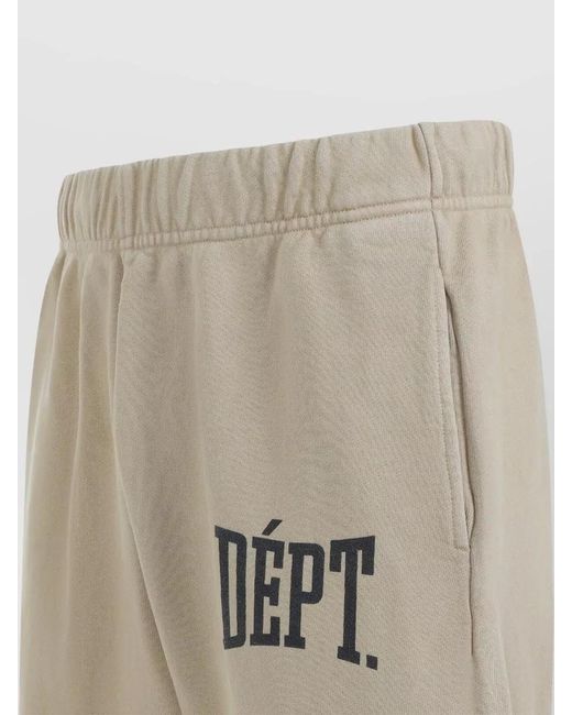 GALLERY DEPT. Natural Cotton Sweatpants Wide Leg Elastic Waist for men