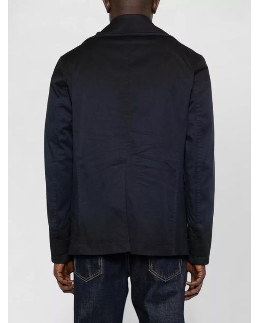 DSquared² Blue Double Breasted Jacket Chest Pockets for men