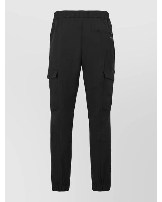 Boss Black Slim Cargo Pants Elastic Poplin Fabric for men