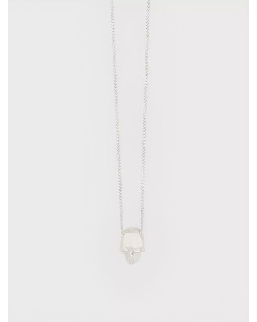 McQueen White Skull Necklace for men