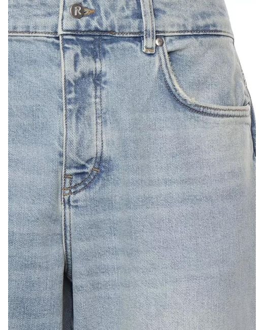 Represent Blue Straight Leg Trousers Belt Loops Five Pockets for men