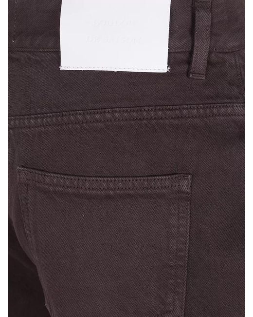 Loulou de Saison Purple Samur Straight Leg Jeans Back Pockets