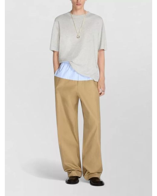 Dries Van Noten White Cotton T-Shirt for men
