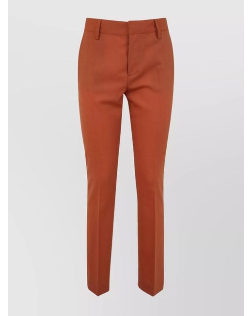 DSquared² Orange Slim-Fit Trousers