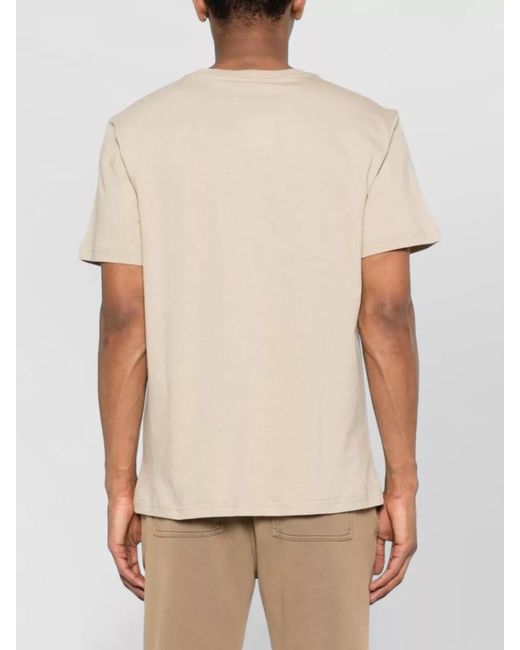 Moschino Natural Crew Neck Regular Fit Short Sleeve T-Shirt for men
