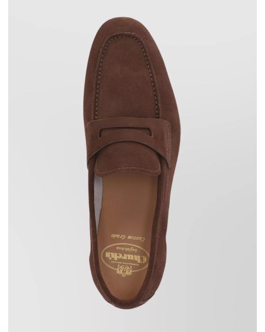 Church's Brown Suede Loafers for men
