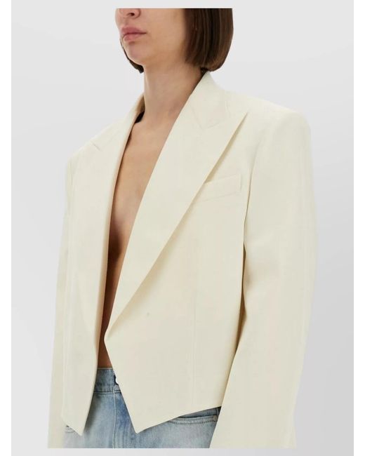 Stella McCartney Blue Cropped Blazer
