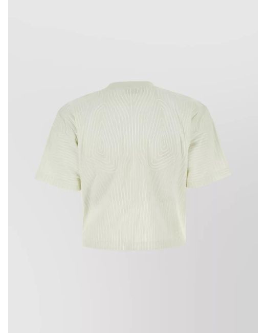 Off-White c/o Virgil Abloh White Cotton Cropped Oversized T-Shirt