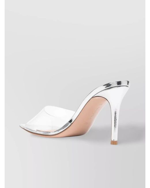 Gianvito Rossi White Pointed Toe Mules