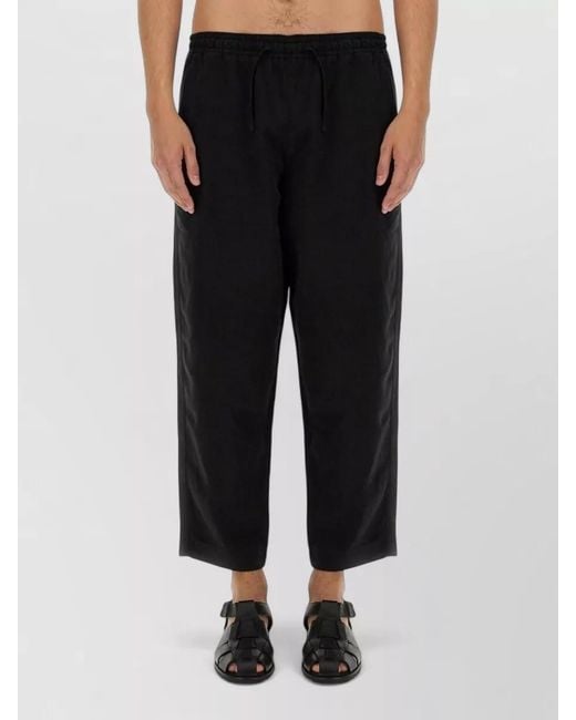 YMC Black Cropped Trousers for men