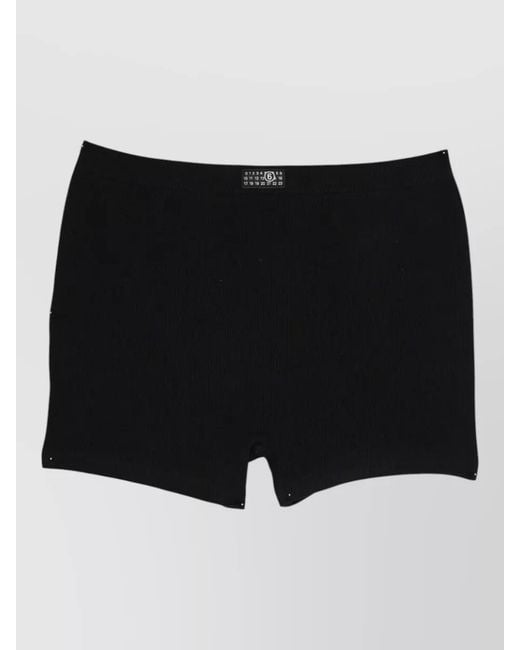 MM6 by Maison Margiela Black Stretch Boxer Shorts