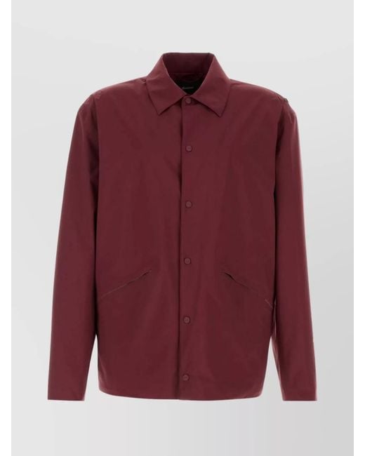 Herno Red Nylon Jacket for men