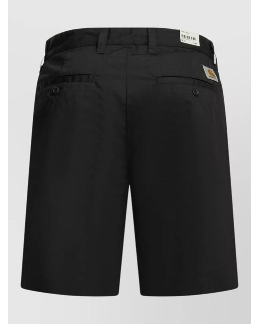 Carhartt Black Calder Shorts Belt Loops Five Pockets for men