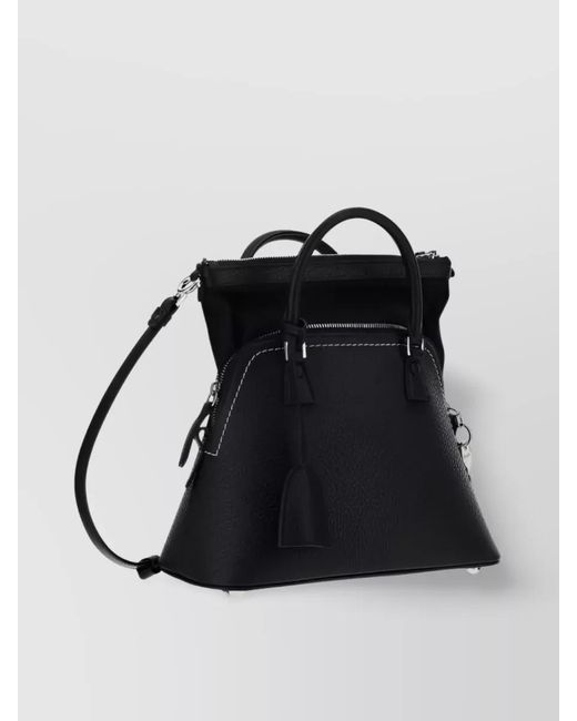 Maison Margiela Black 5Ac Mini Leather Shoulder Bag