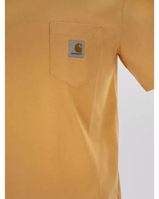 Carhartt Multicolor Organic Cotton T Shirt Crew Neck Pocket for men