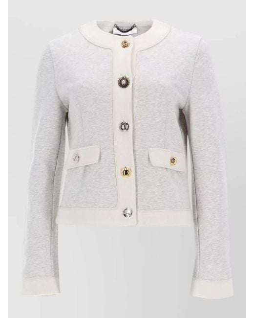Moschino Blue Buttoned Cardigan