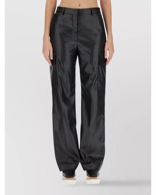 Stella McCartney Black Cargo Straight Trousers