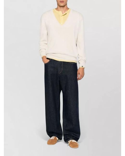 Extreme Cashmere Natural Cashmere V Neck Sweater Casual Fit