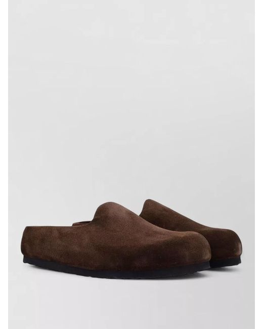 Birkenstock Brown Leather Clogs