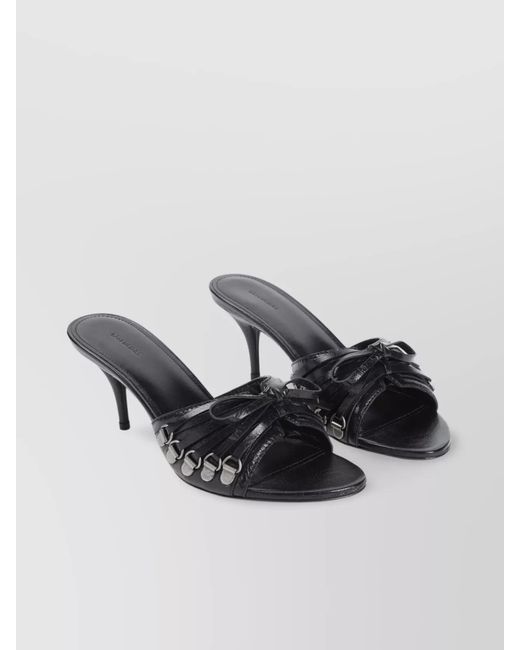 Balenciaga Black Leather Mules