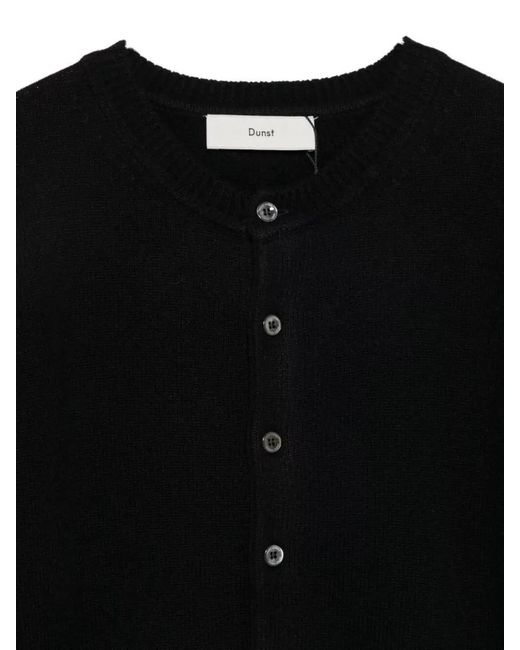 DUNST Black Wool Blend Cardigan