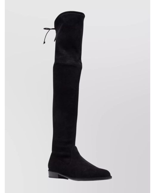 Stuart Weitzman Black Suede Over-The-Knee Boots