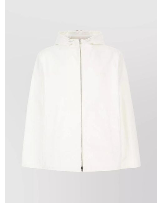 Gucci White Cotton Hooded Jacket for men
