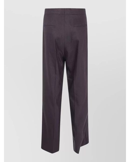 Tagliatore Blue Adima Tailored Trousers Belt Loops