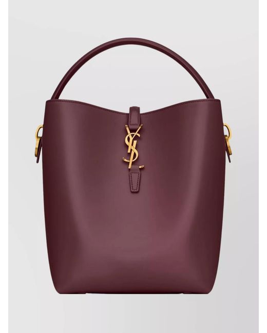 Saint Laurent Purple Le 37 Leather Shoulder Bag