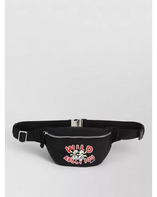 KENZO Black Wild Tiger Belt Bag for men