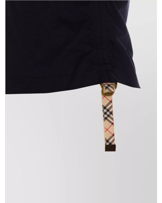 Burberry Blue Cotton Regular-Fit T-Shirt